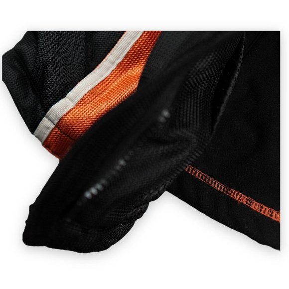 Harley Davidson Jacket Womens‎ Small Black Orange Mesh Riding Racing 3-1 Hooded - Picture 10 of 15